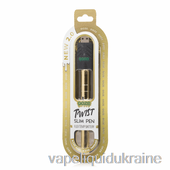 Vape Liquid Ukraine Ooze Slim Twist Pen 2.0 Flex Temp Battery Lucky Gold